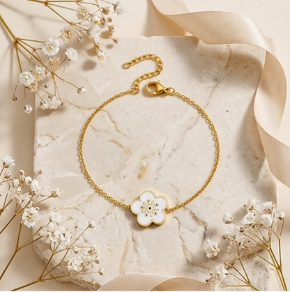 Bloom Minimalist Floral Bracelet S104