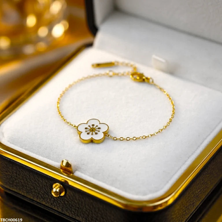 Bloom Minimalist Floral Bracelet S104