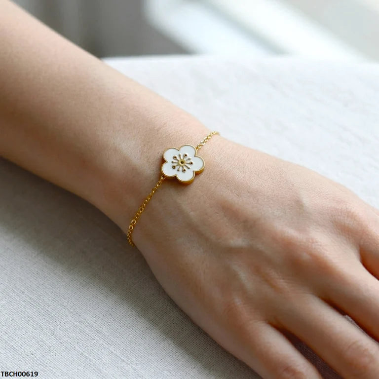 Bloom Minimalist Floral Bracelet S104