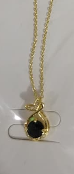 Aura Golden Green Neckless S114