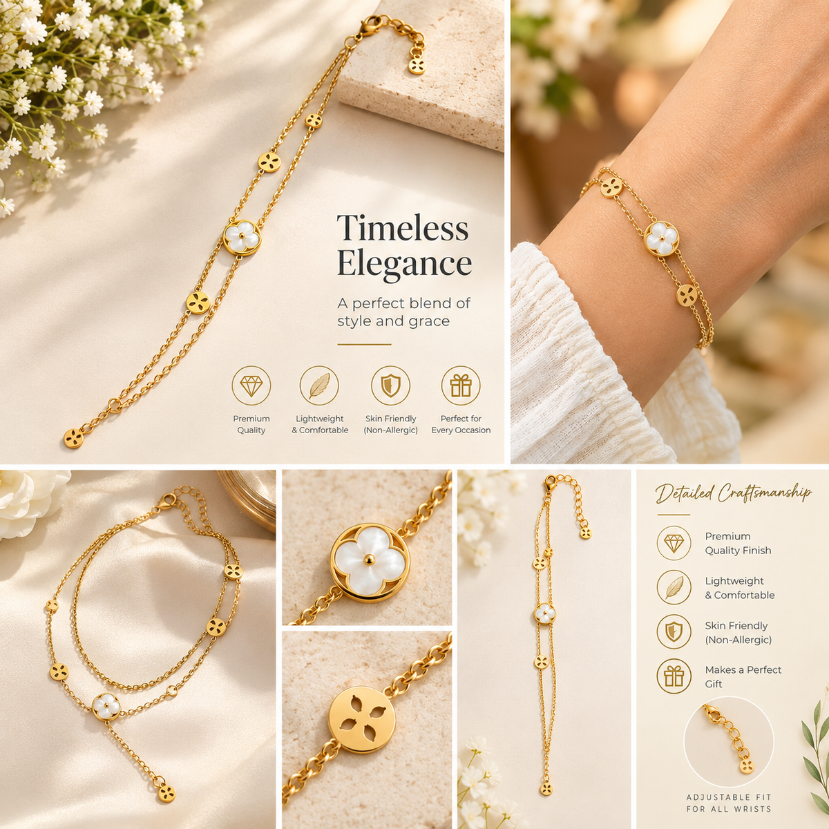 Timeless Floral Jewelry S103