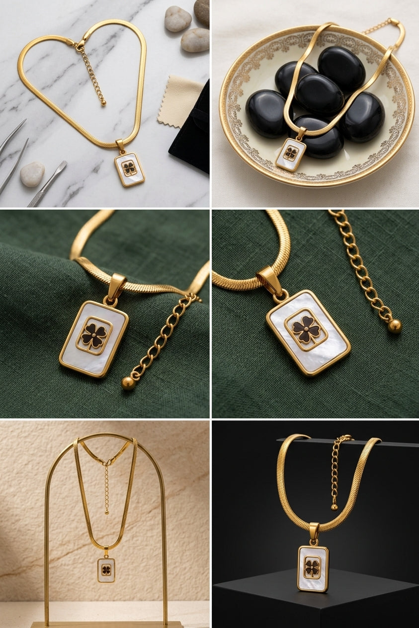 Fortuna Pearl & Gold Chain S105