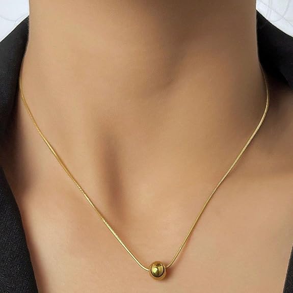 Luna Bead Chain Necklace S108