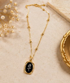 Luxury Floral Pendant Necklace S102