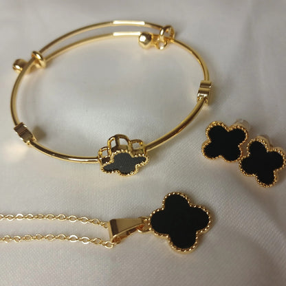 Clover Charm Jewellery Set S128