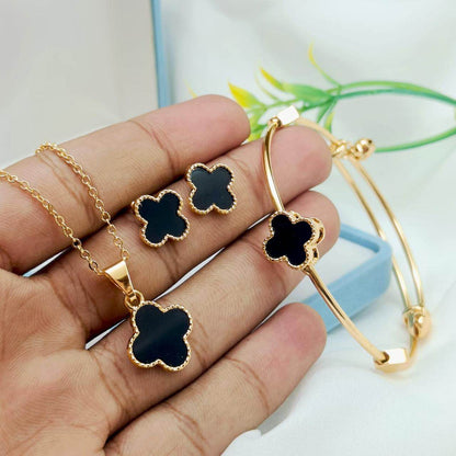 Clover Charm Jewellery Set S128
