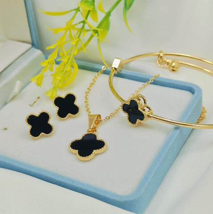 Clover Charm Jewellery Set S128