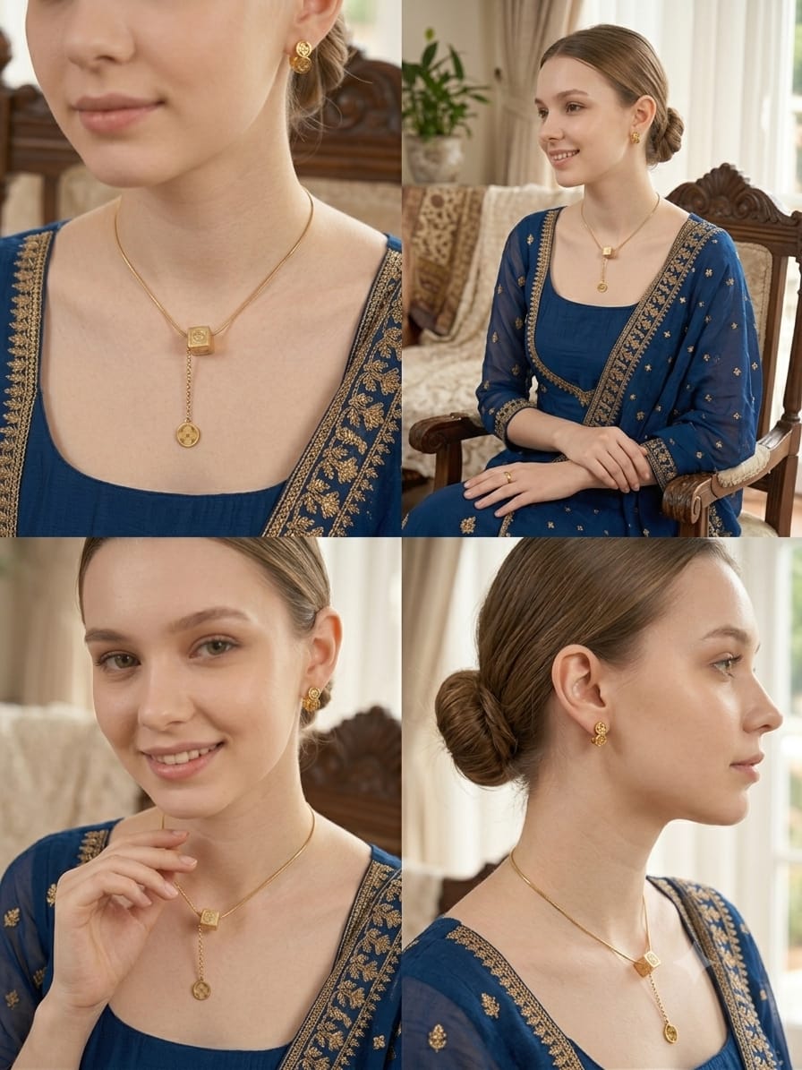 Signature Clover Charm Necklace S129