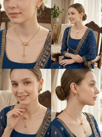 Signature Clover Charm Necklace S129