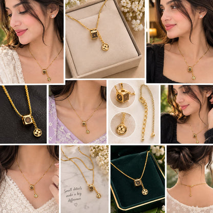 Signature Clover Charm Necklace S129