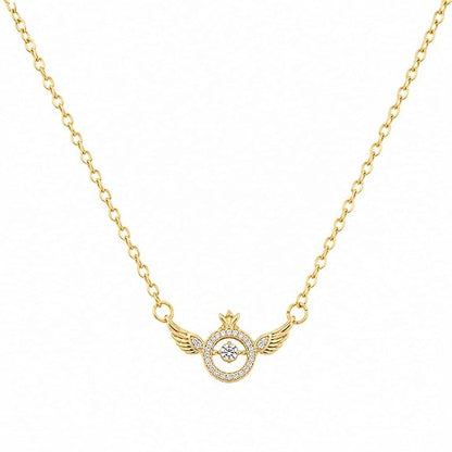 Winged Solitaire Necklace S121
