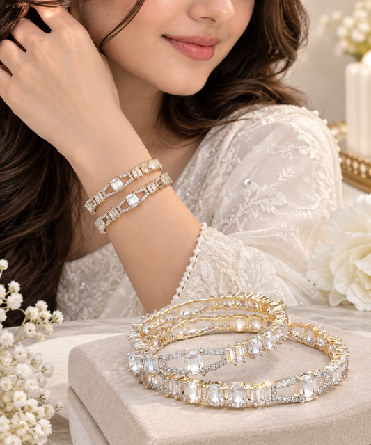 Emerald Luxe Bangle Set K105